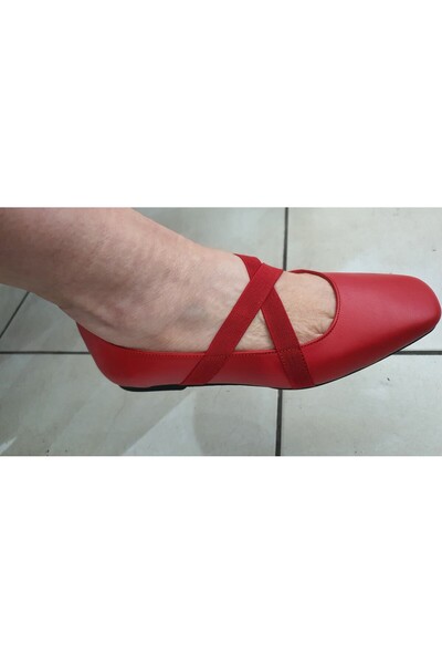 VİNİCCİ AYAKKABI Genuine Leather Red Shoes