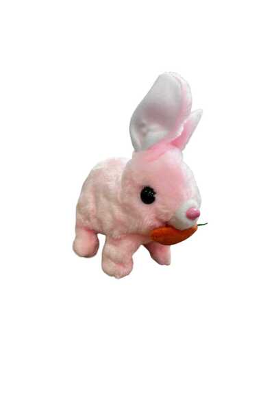 Genel Markalar Tivens Elektronik Pilli Sesli Zıplayan Hareketli Havuçlu Peluş Tavşan 18x17 Cm kaliteli ürün