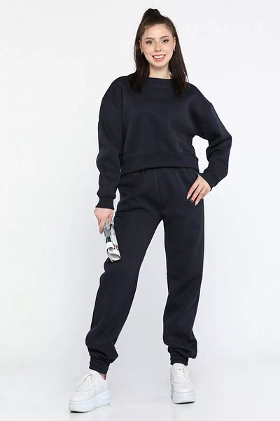 GÜLSELİ Σετ γυναικεία αθλητική φόρμα Navy Blue