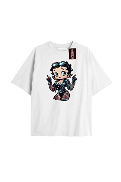 TIMESWASTINGIRL Tricou Betty Boop Y2k