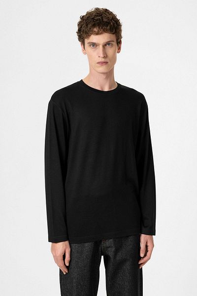 Antioch Black Relaxed Fit Basic Men's T-Shirt