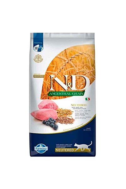 N&D Nd Az Tahıllı Kuzu Etli Kısırlaştırılmış Kedi Maması 10 Kg