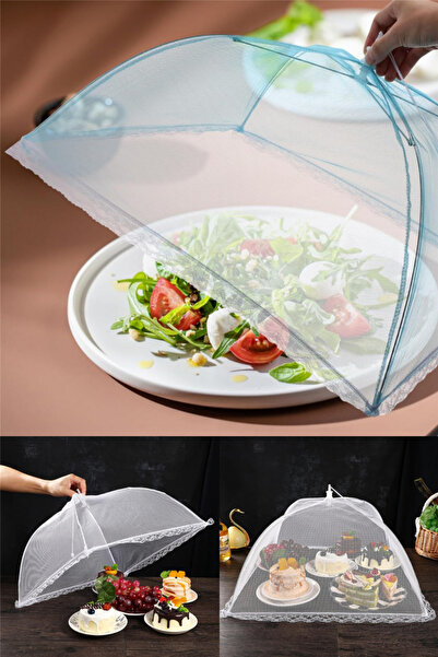 omilife 65 cm * 65 cm Umbrelă de protecție pentru alimente, plasă de țânțari ...