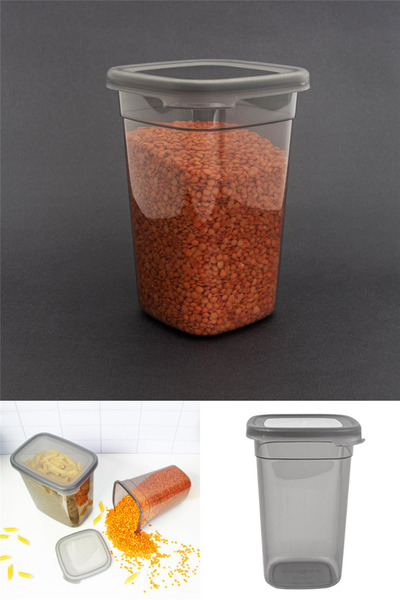 omilife 6 Pieces 12 Pieces 1.1 Liter Square Food Storage Container Set Spice Jar