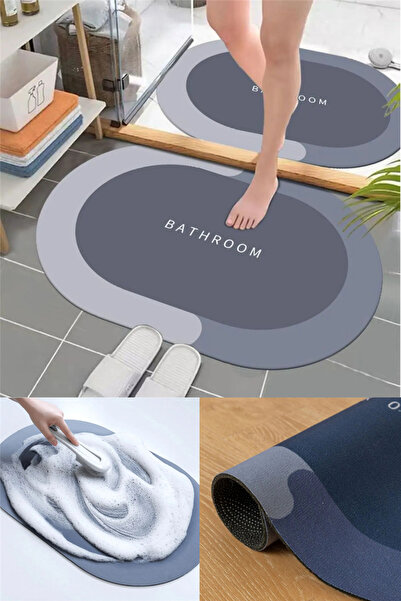 omilife Магическа водоабсорбираща баня с неплъзгаща се основа, дебелина 35 мм...