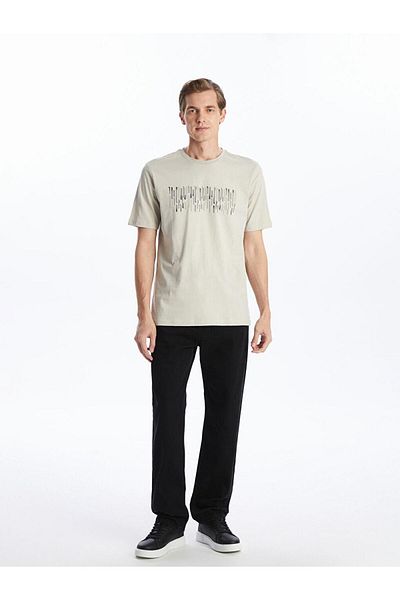 LC Waikiki LCWAIKIKI Classic Crew Neck Short Sleeve Printed Combed Cotton Men's T-Shirt