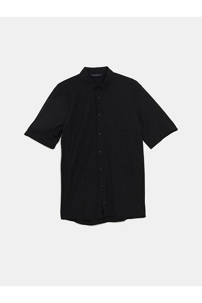 LC Waikiki Ανδρικό κοντομάνικο πουκάμισο SOUTHBLUE Regular Fit