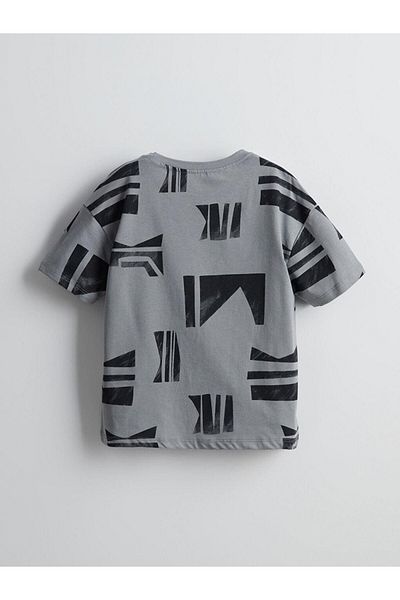 LC Waikiki Tricou pentru băieți cu imprimeu cu gât crew LCW Kids
