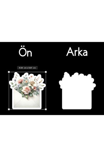 Hiras Dizayn 24Pcs Big Size Gift Memo Card Thank You Note Card Sweetheart Note Flower Note Gift Memo Cards