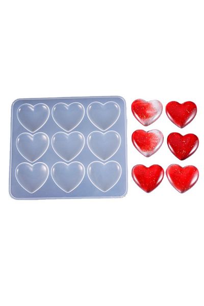 HOBİFLEX Epoxy Resin Silicone Mould Imported Nine Heart Figure Magnet Silicone Mould Hb45215 - 0006