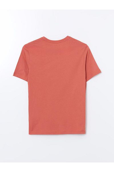 LC Waikiki Ανδρικό μπλουζάκι LCWAIKIKI Classic Crew με λαιμόκοψη κοντό μανίκι με στάμπα χτενισμένο βαμβακερό ανδρικό μπλουζάκι