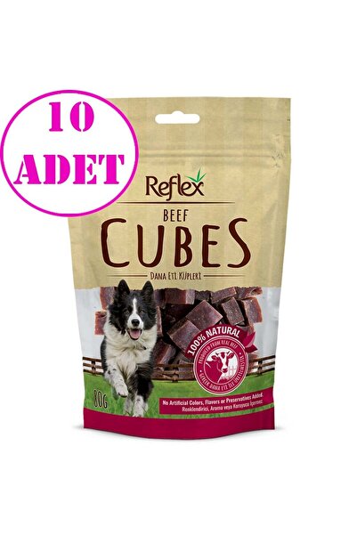 Reflex Biftekli Dilim Küp Köpek Ödülü 80 gr 10 Ad