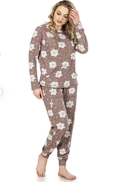 Rolypoly Σετ πιτζάμες Jiber για γυναίκες Dusty Rose Jbr-3919