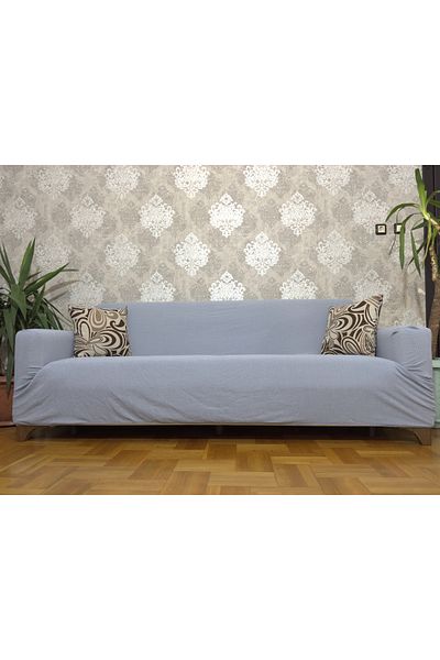 UYMALL Lycra Flexible 3 Seater Grey Elastic Sofa Cover |   Elastic Seat Cover |   Seat Cover