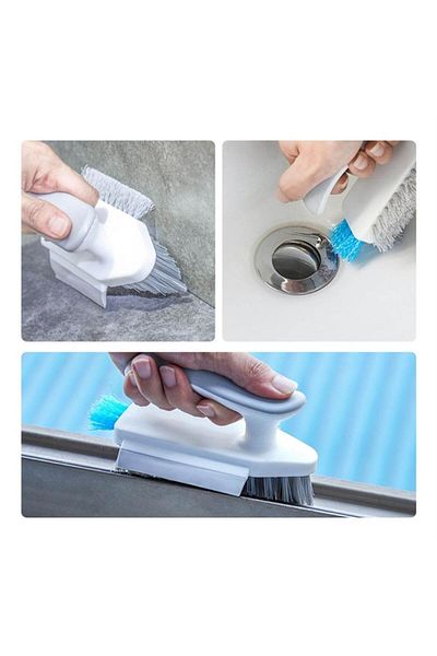 omilife Hard Tip Cleaner V Shaped Scrubbing Cleaning Brush Practical Cleaning Brush