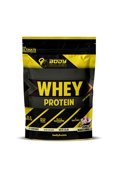 Body Builder Whey Protein, Vanilla  Marshmallow, 2 LB