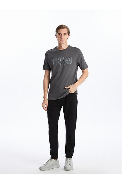 LC Waikiki LCWAIKIKI Classic Crew Neck Short Sleeve Printed Combed Cotton Men's T-Shirt
