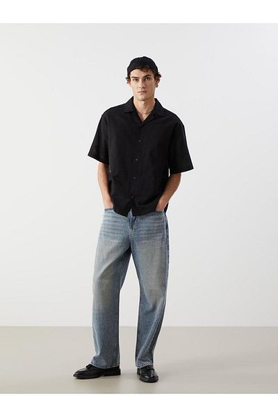 LC Waikiki Ανδρικό πουκάμισο με κοντό μανίκι XSIDE Comfortable Fit
