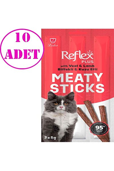 Reflex Biftekli Kuzulu Kedi Ödül Çubuğu 5 gr 3 Lü 10 Ad