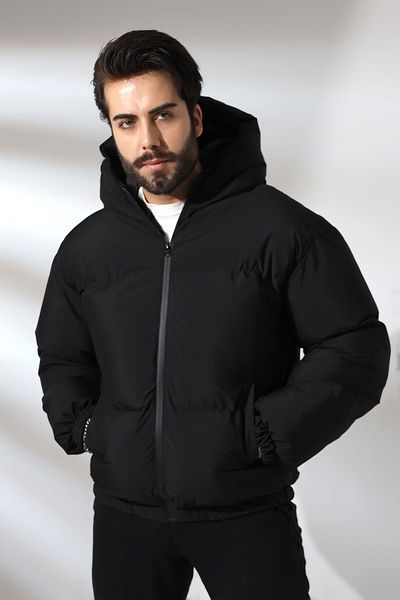 GAREN Hooded Unisex Rain Windproof Bomber Oversize Coat Jacket Coat Waterproof