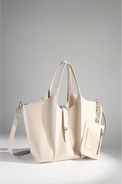 Rimense Women's Cream Long Strap Crossbody Hand and Shoulder Bag