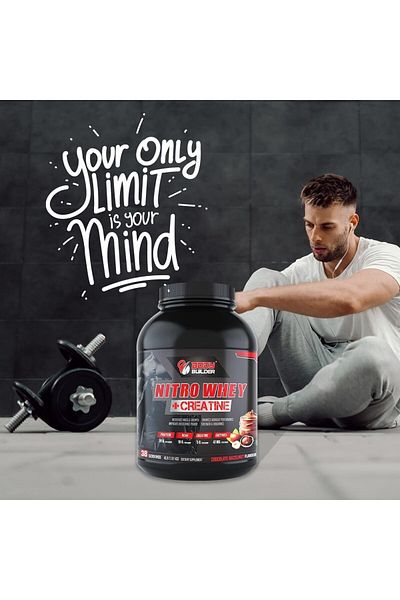 Body Builder Nitro Whey + Creatine, Chocolate Coconut, 4 LB