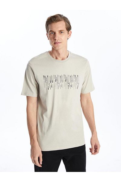 LC Waikiki LCWAIKIKI Classic Crew Neck Short Sleeve Printed Combed Cotton Men's T-Shirt