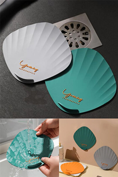 omilife Siyah Renk DenizKabuğu Kötü Koku Önleyici Silikon Mat Desen Banyo Mut...