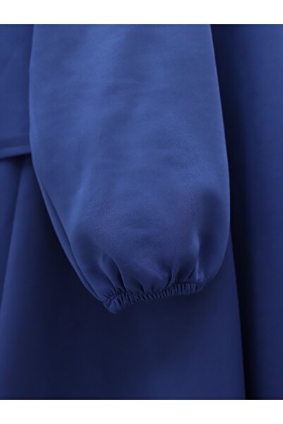 Modamorfo Scuba Fabric - Bow Detailed Skirt Set - Navy