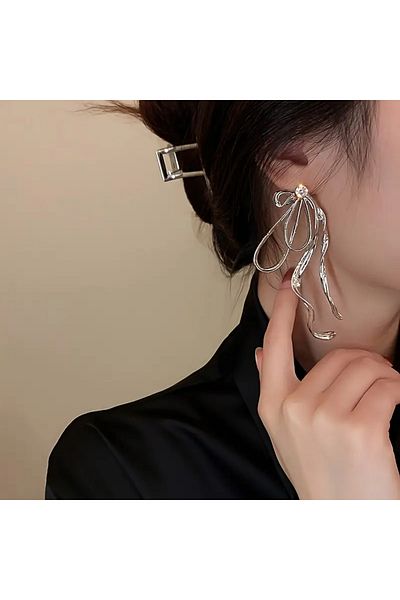 Fashionjewelery Jewelled Bow Earrings