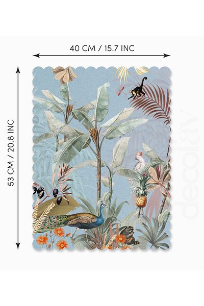 decofav Laser Cut Oven Cover with Tropical Forest and Animal Design