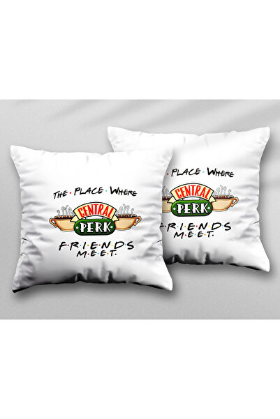 ART HEDİYE Friends Central Perk - Two Pcs Printed Washable Pillow Set
