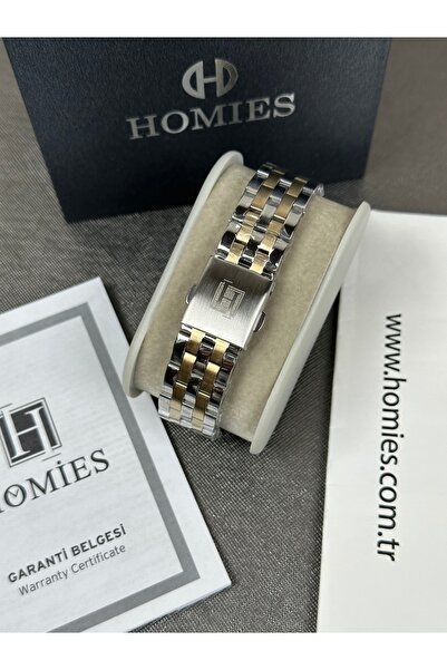 Homies KADIN KOL SAATİ KARE KASA TAŞLI ÇİFT RENK KORDON 2 YIL GARANTİLİ
