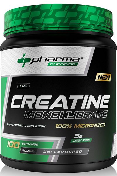 Pharma Nutrition Micronized Creatine Monohydrate - 500 Gr, 100 Servings