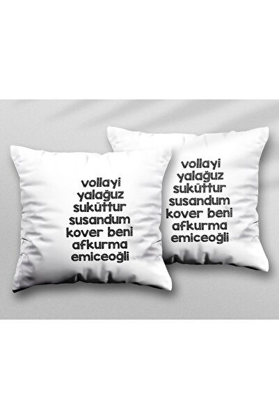 ART HEDİYE Don'T Afkur Me Vallayi Yalağuz Kover - Two Pcs, Printed, Washable ...