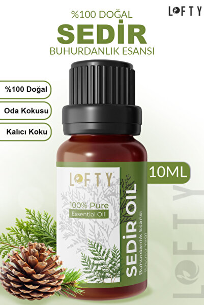 Lofty Sedir Uçucu Yağ Buhurdanlık Esansı Oda Kokusu Uçucu Esansiyel Yağ Buhur...