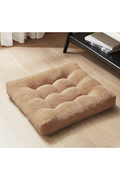 FABRİCAHOME Dekoratif Rual Yer Oturma & Paleti Minderi 55x55x10 cm Yoga Minde...