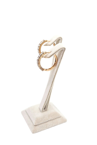 XUPING JEWELRY Paslanmaz Çelik Xuping Taşlı Halka Küpe