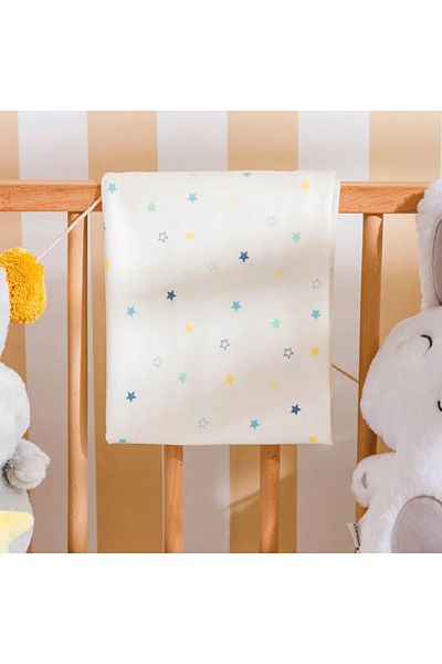 LC Waikiki Lcw Baby Ecru Patterned Baby Boy Blanket
