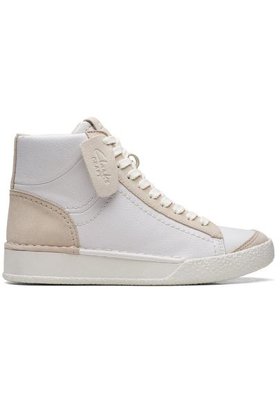 CLARKS CraftCup Rise Off White Combi CASUAL WOMEN SHOES