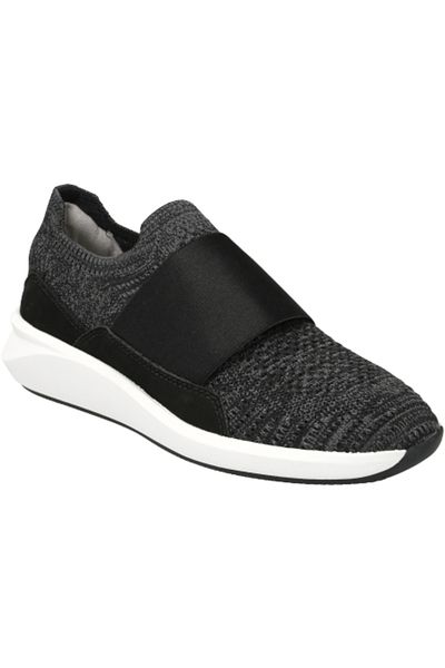 CLARKS Un Rio Knit Black Knit CASUAL WOMEN SHOES