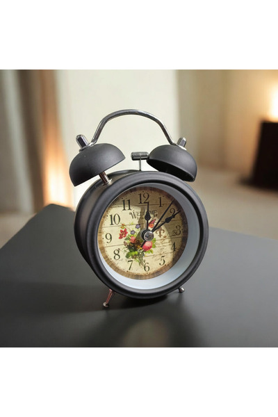 efmues Metal Çalar Saat Nostalji Tarzı Metal Çalar saat Alarmlı saat