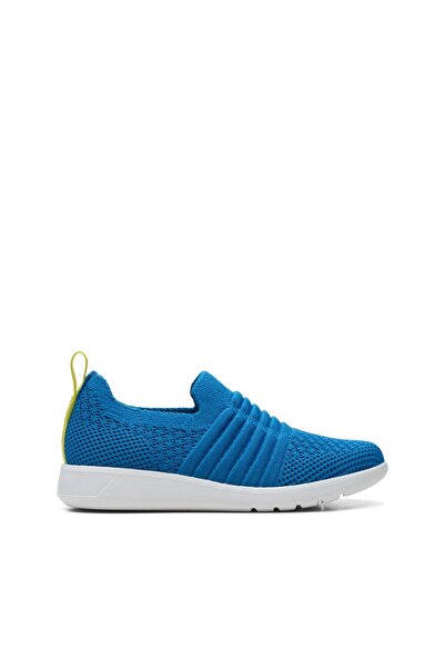 CLARKS Ezera Walk K. Blue Textile SHOES JUNIOR GIRLS