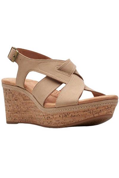 CLARKS Elleri Rae Nougat CASUAL WOMEN SANDALS