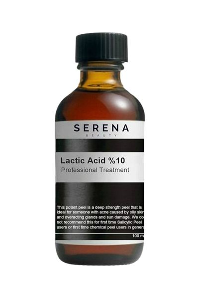 serena beauty Salon Size Lactic Acid 10% - Professional Treatment - 100 ml