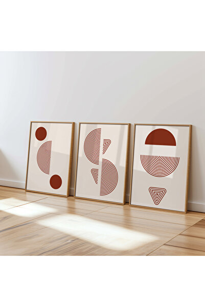 DES VU PRINT 3'lü Boho Çerçevesiz Poster Seti