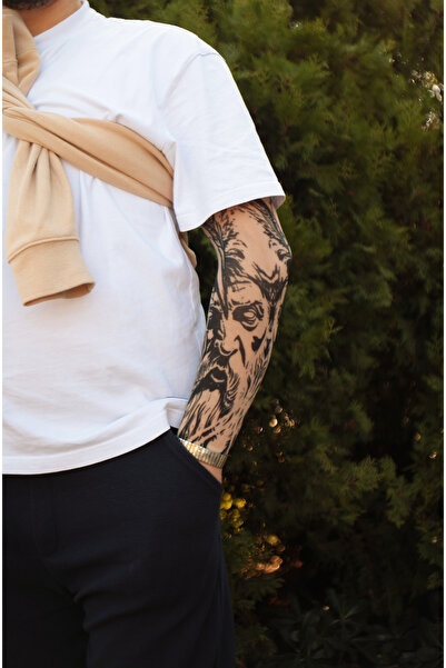 SWANKYSOCKS Giyilebilir Desenli Kol Dövmesi 3D Baskılı Tattoo