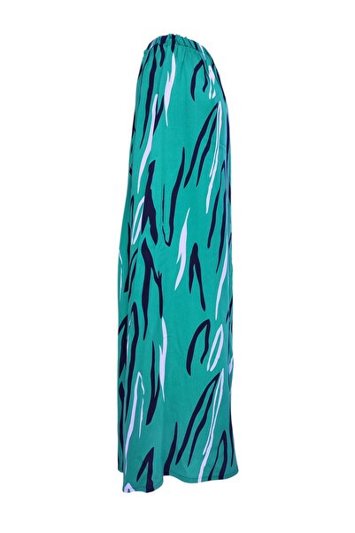 modayiğit Büyük beden kadın etek yeşil beyaz