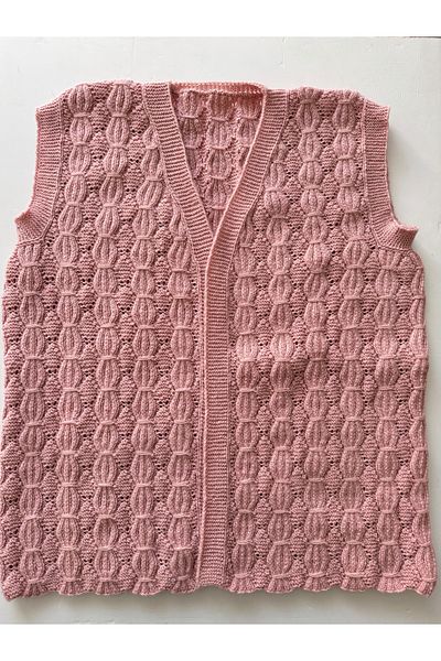 PİLEKİ BABY Hand Knitted Woolen Vest, Handmade, Dowry Bundle Wedding Engagement Mother's Day Gift Women's Vest