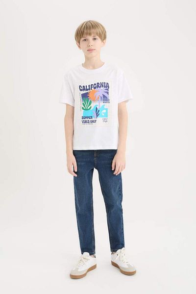 DeFacto New Season Boy's Slim Fit Slim Fit Straight Leg Basic Straight Jeans